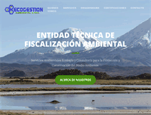 Tablet Screenshot of ecogestionambiental.cl